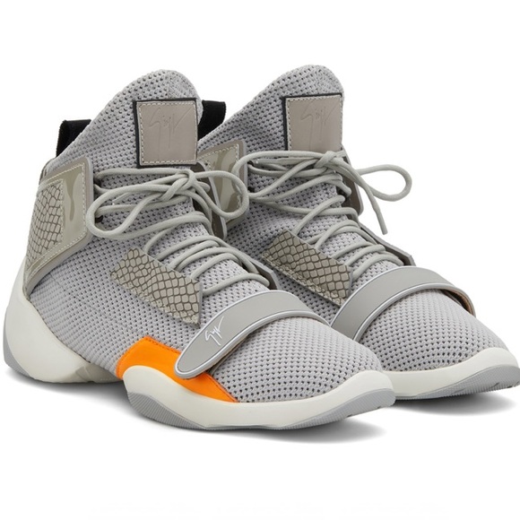 giuseppe zanotti NIB croc & mesh hightops - Picture 3 of 11